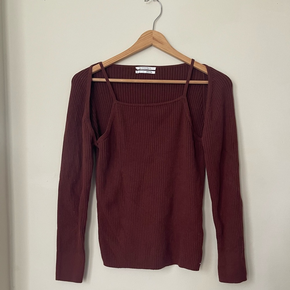 Anthropologie cut out sweater top